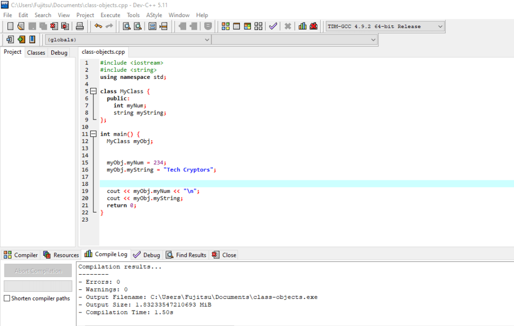 c++ programming language
